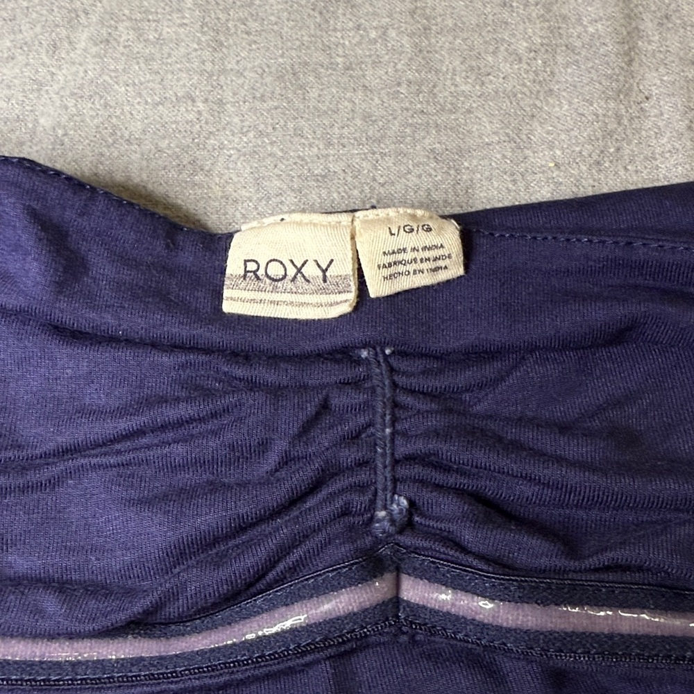 Roxy Dark Blue Ruched Top - Picture 4 of 8